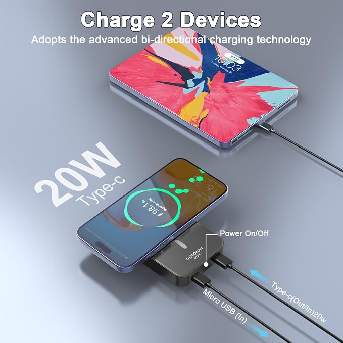 Magnetic Portable Charger, 10000mAh Power Bank - Image 5