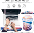 Mouse Pad Wrist Support, Laokiiy 2 in1 Keyboard Wrist Rest+ Ergonomic Mouse Pad - Image 5