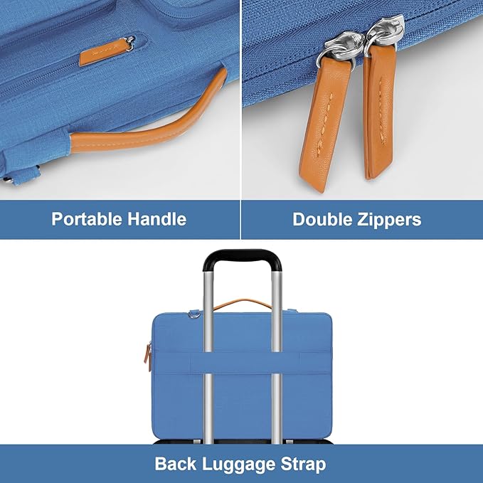 MOSISO 360 Protective Laptop Shoulder Bag, 15-15.6 inch Computer Bags Compatible - Image 3