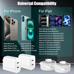 iPhone 16 15 Charger Fast Charging, 6FT Woven USB C Charger Fast Charging Cord - Image 3