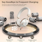Wireless Headset, AI Noise Canceling Mic & USB Dongle, 45 Hrs Working Time V5.3 - Image 3