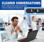Webcam with Headset and Microphone, 1080P Webcam with Privacy Cover, Plug and - Image 2