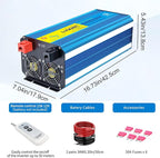 Yinleader 4000W Pure Sine Wave Power Inverter 12V DC to AC 110V-120V Converter - Image 4