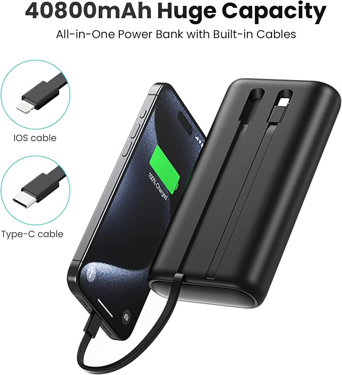 Portable Charger 40, 800mAh Power Bank 25W Portable Battery Pack - Image 5