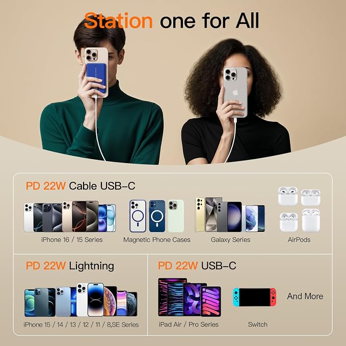 Magnetic Portable Charger, 16800mAh Wireless Power Bank, - Image 9