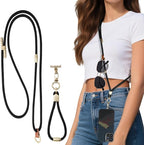 memumi 3 in 1 Universal Adjustable Phone Lanyard, Crossbody Neck Wrist Strap by memumi