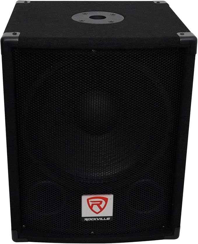Rockville SBG1124 12" 600W Passive 4-Ohm Pro DJ Subwoofer, MDF Cabinet - Image 4
