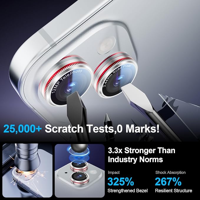 X-it 2 Pack Camera Lens Protector, Shatterproof Anti-Scratch Ultra HD - Image 5