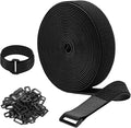 64ft 1.5 Inch Wide Cable Straps, Jumpso Adjustable Fastening Hook and Loop by Jumpso