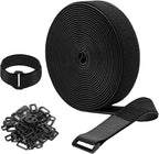 26ft 1.5 Inch Wide Cable Straps, Jumpso Adjustable Fastening Hook and Loop by Jumpso