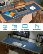 Large Desk mat, Leather Desk Pad Protector, Office Desk Mat, Mouse Pad - Image 6