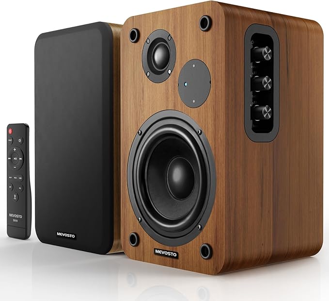 Active Bookshelf Speakers 36W RMS by MEVOSTO