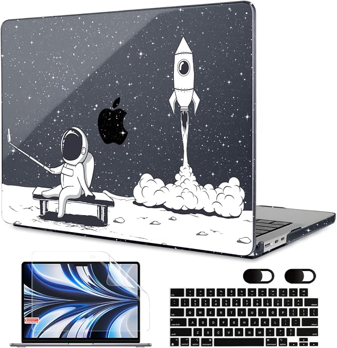 MEEgoodo Case for M4/M3/M2 MacBook Air 13.6 inch Case 2025 2024 2022, Fit Model by MEEgoodo