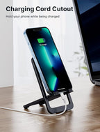 JSAUX Cell Phone Stand, Foldable Aluminum Adjustable Phone Holder - Image 2