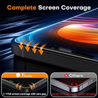 TOCOL for iPhone 12 Screen Protector 9H Hardness Military Grade Shatterproof HD - Image 4
