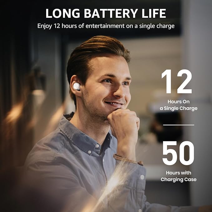 TOZO T6 Wireless Earbuds, Stereo Sound in Ear Headphones, 50 Hours Playtime - Image 4