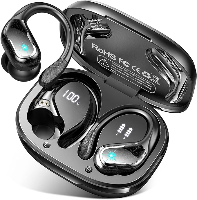 Wireless Earbud, 75Hrs Bluetooth 5.4 Headphones IP7 Waterproof by Ltinist