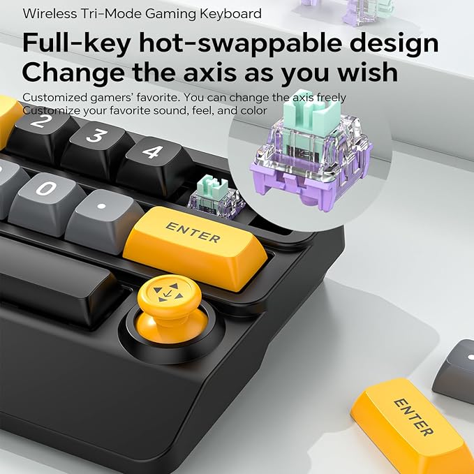 Adventurers W909 Wireless RGB Mechanical Numeric Keypad, Hot-Swappable - Image 4