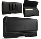 Leather Phone Holster for iPhone 17 Pro, 16 Pro, 15 Pro, XS – Belt Clip Case by Wireless+City