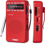 PRUNUS J-166 Portable Radio AM FM, Battery Operated Radio by PRUNUS