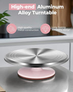 Kootek Aluminium Alloy Revolving Cake Stand 12 Inch Rotating Cake Turntable - Image 4