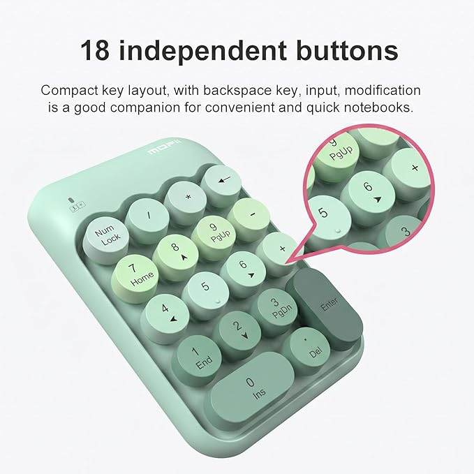 Lomiluskr Cute Wireless Number Keypad - Image 5