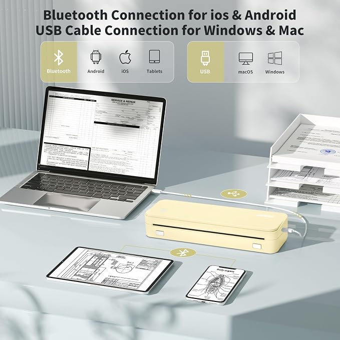 JADENS Portable Printers Wireless - Image 2