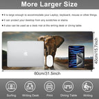 Mouse Pad, Large Walking Elephant Desk Mat, Extended Non-Slip Gaming Keyboard - Image 2