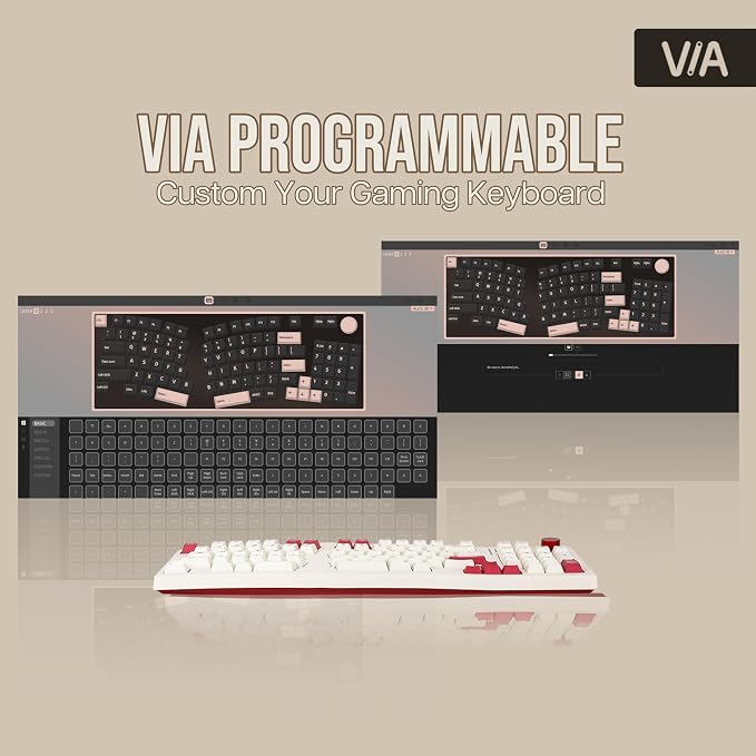 Feker Alice98 Ergonomic 98 Keys Custom Mechanical Keyboard, VIA Programmable - Image 6