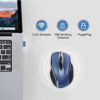 TECKNET Rechargeable Wireless Mouse, 2.4G Silent Mouse, Quiet Click, 6 - Image 6
