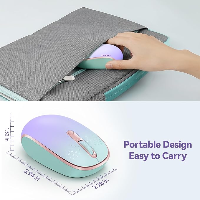 TECKNET Wireless Mouse, 2.4G Quiet Computer Mouse - Image 4