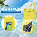Waterproof Phone Case, with Inside Card Protector, IPX8 Cell Phone Dry Bag Up - Image 3