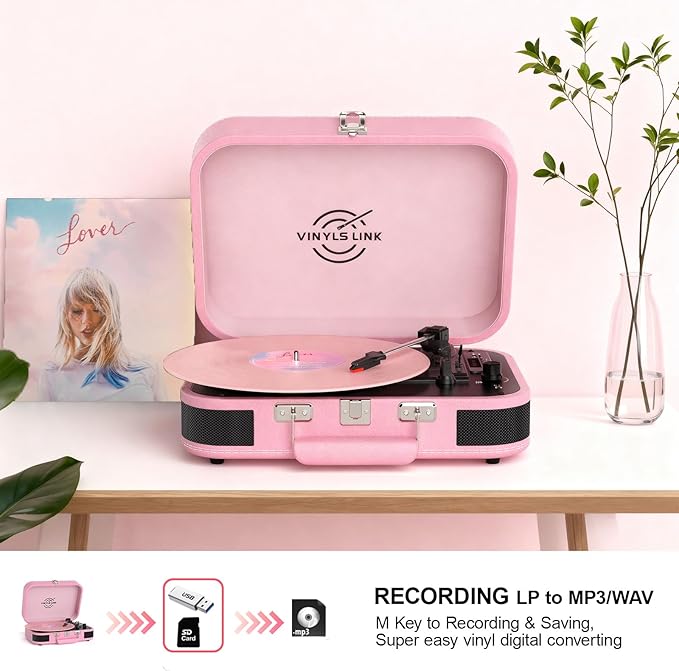 Bluetooth Vinyl Record Player - Image 3
