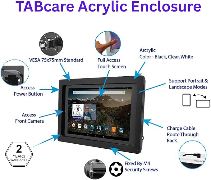 TABcare Anti-Theft Acrylic VESA Enclosure - Image 6