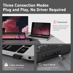 NACODEX Ajazz AK980 Pink Gaming Machanical Keyboard Gift Switch Full Size RGB - Image 3
