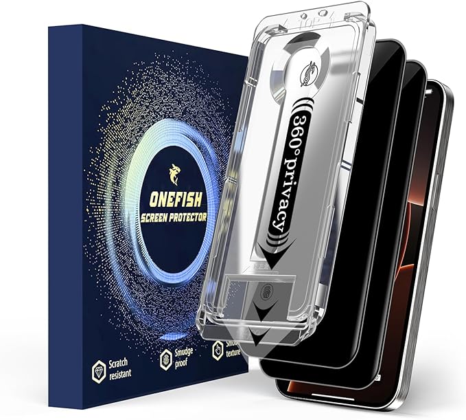 OneFish 2 Pack Privacy Screen Protector by OneFish