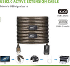 LDKCOK USB 2.0 Type A Male to A Female Active Repeater Extension Cable 100ft - Image 7
