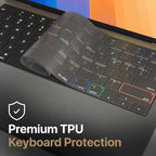 Kuzy MacOS Shortcut for MacBook Pro 14 inch Keyboard Cover M4 16" 2025 2024 - Image 6