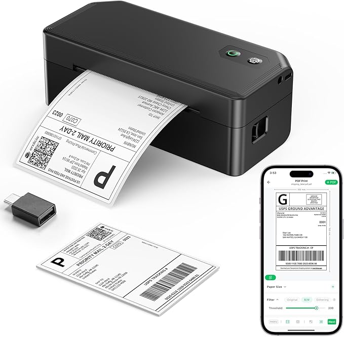 SVANTTO Y42BT Bluetooth Thermal Label Printer, 4x6 Shipping Label Printer by Svantto