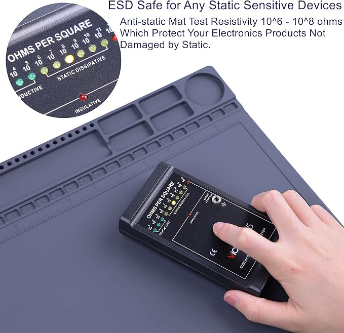 Anti Static Mat for PC Building, Computer Electronics Repair, IUZIT Heat - Image 2