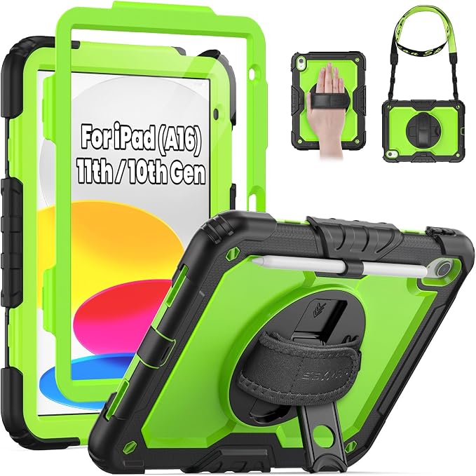SEYMAC Case for iPad 11th/10th Generation 2025/2022, Sturdy Heavy Duty by SEYMAC