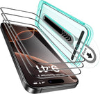 ESR 3 Pack for iPhone 16 Pro Screen Protector, Tempered Glass Film by ESR