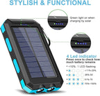 Solar Charger, 20000mAh Portable Type-C Solar Power Bank - Image 7