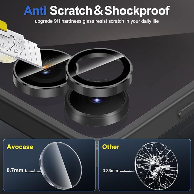 for Samsung Galaxy Z Flip 7 Camera Lens Protector, Individual Metal Ring - Image 3