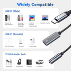 3PCS USB C Splitter for KZ ZS10 PRO, CCZ CA01 USB C to 3.5mm Audio Headphone - Image 5