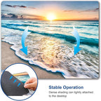 Mouse Pad, Beach Mouse Mat, Square Waterproof Non-Slip Rubber Base Computer - Image 6