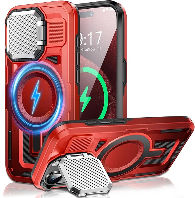 Camera Stand Case for iPhone 15 Pro, 2024 Version Military Grade Protective by Unknown