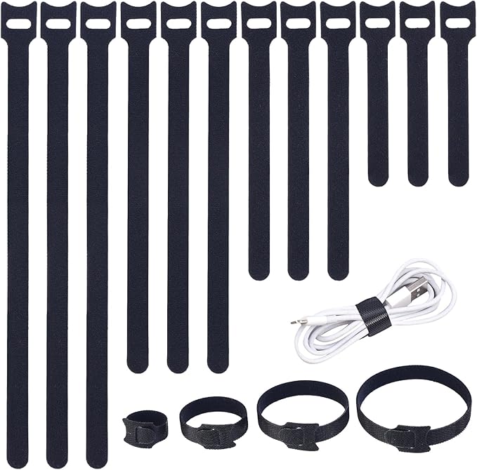 MVYC 200PCS Reusable Cable Ties Wire Ties Cord Organizer Cable Organizer by SyncYourLifeWithMVYC