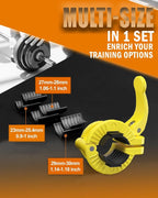 MAXRICH Barbell Clamp 1 inch Multiple Sizes & Adjustable Weight Clips - Image 2