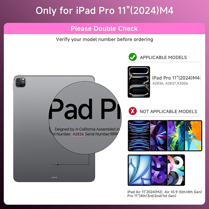Transparent Case with Keyboard for 2024 iPad Pro 11-inch, with 7-Color Backlit - Image 2